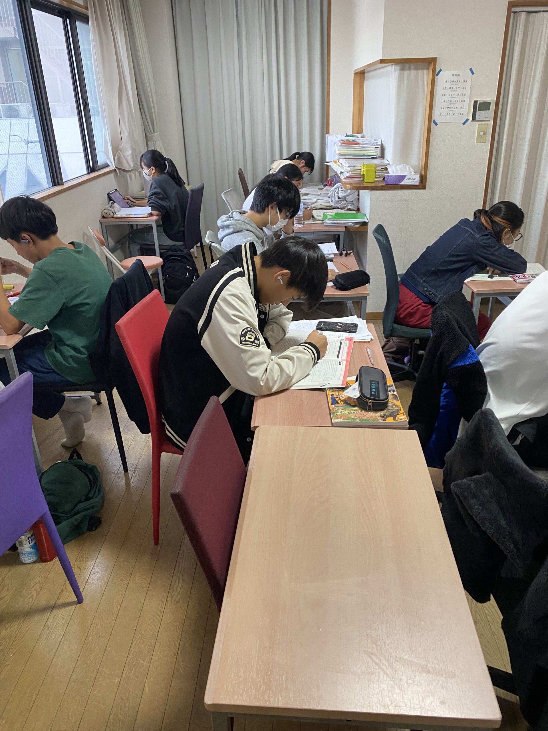 授業中の教室の様子